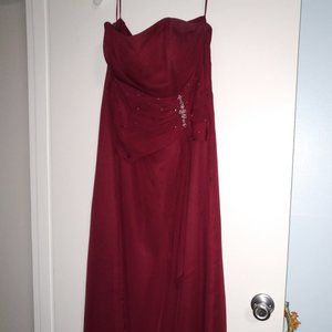 Wine Evening Gown